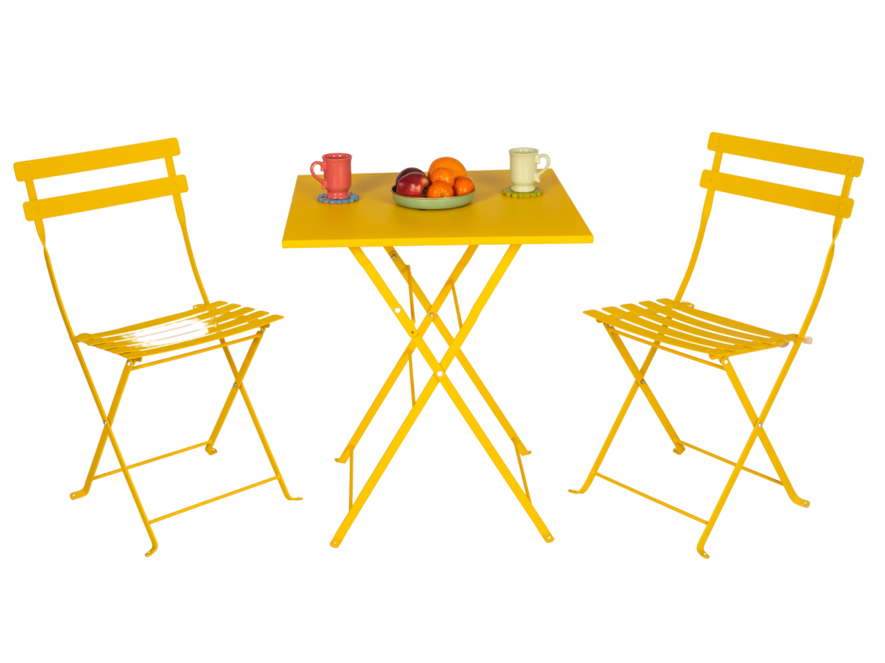 Bistro Serisi Kare Set Sarı