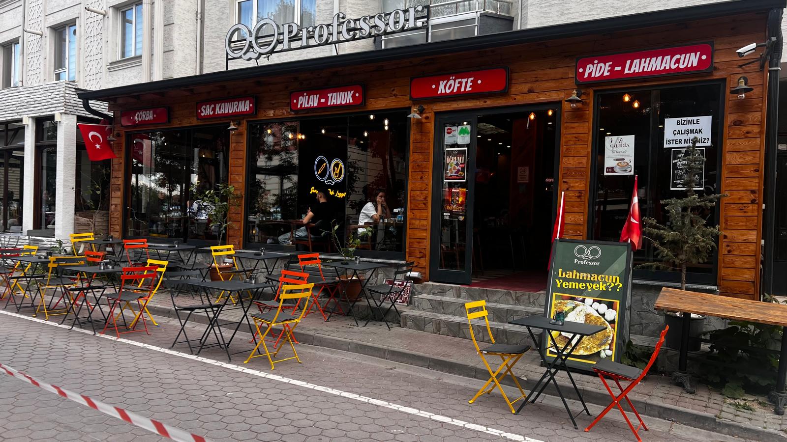 Bistro Serisi Kare Set Turuncu