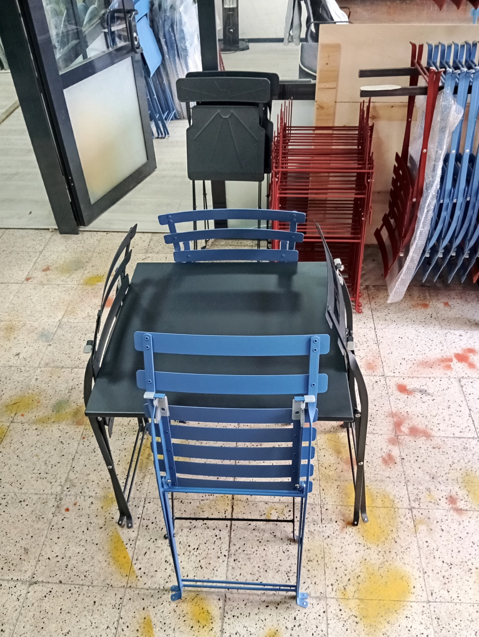Bistro Serisi 2li Sandalye Mavi