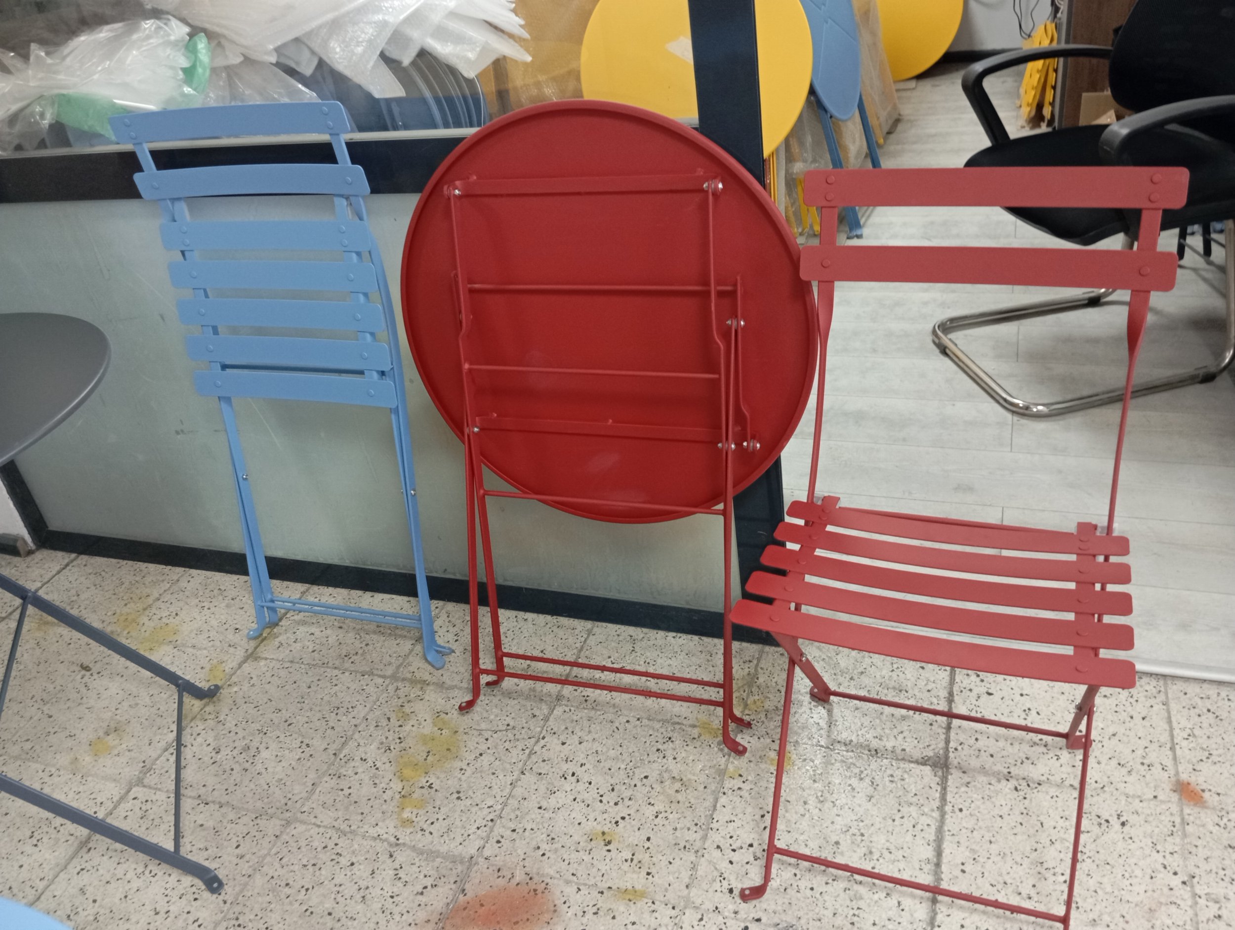 Bistro Serisi 2li Sandalye Kırmızı