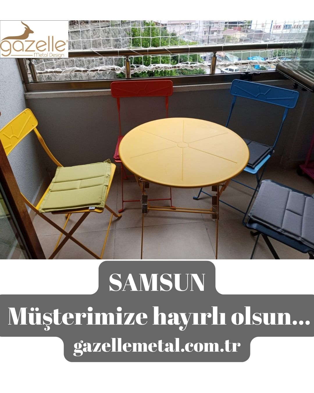 Güneş Serisi Yuvarlak Set Sarı
