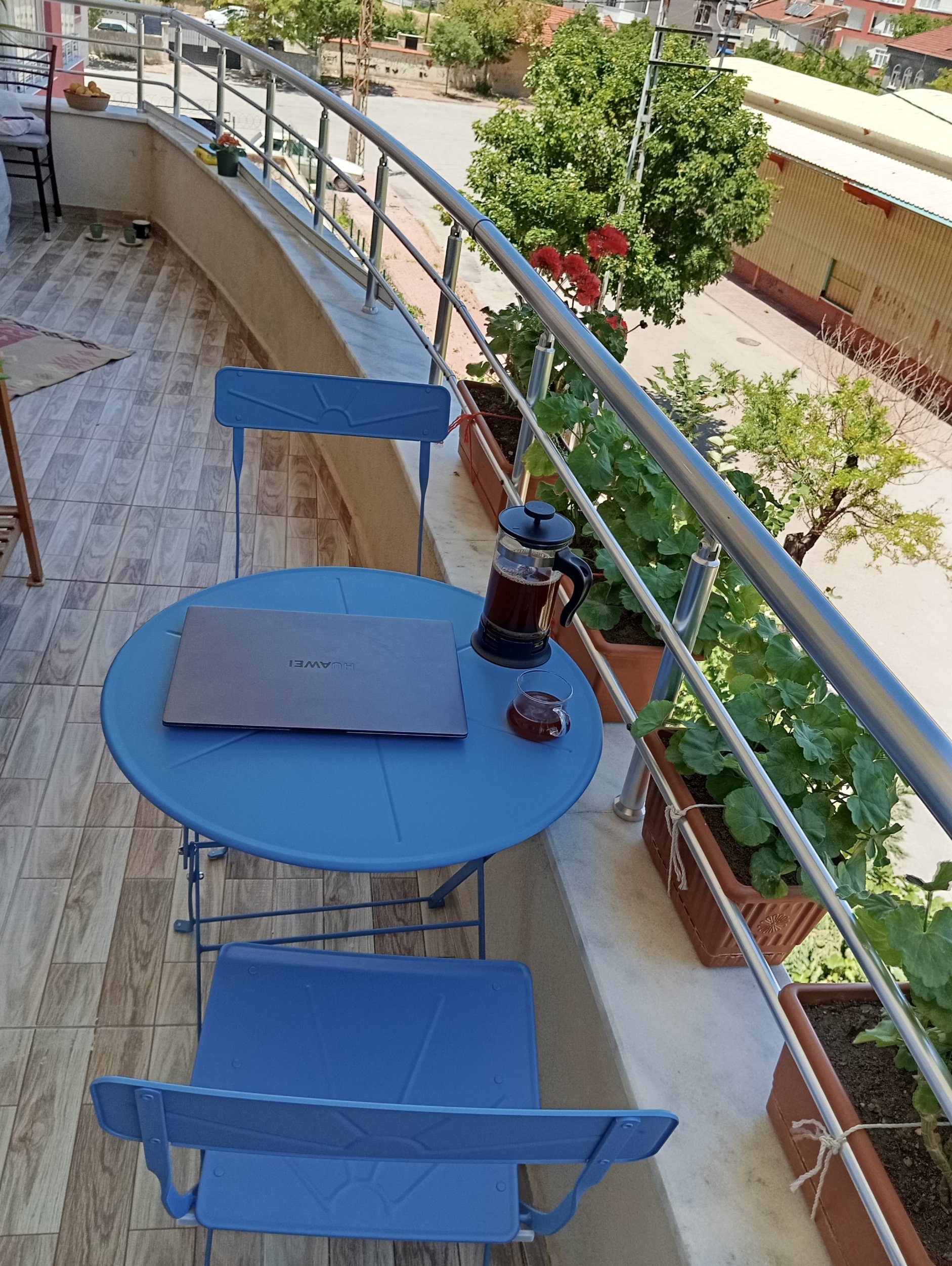 Güneş Serisi Yuvarlak Set Mavi