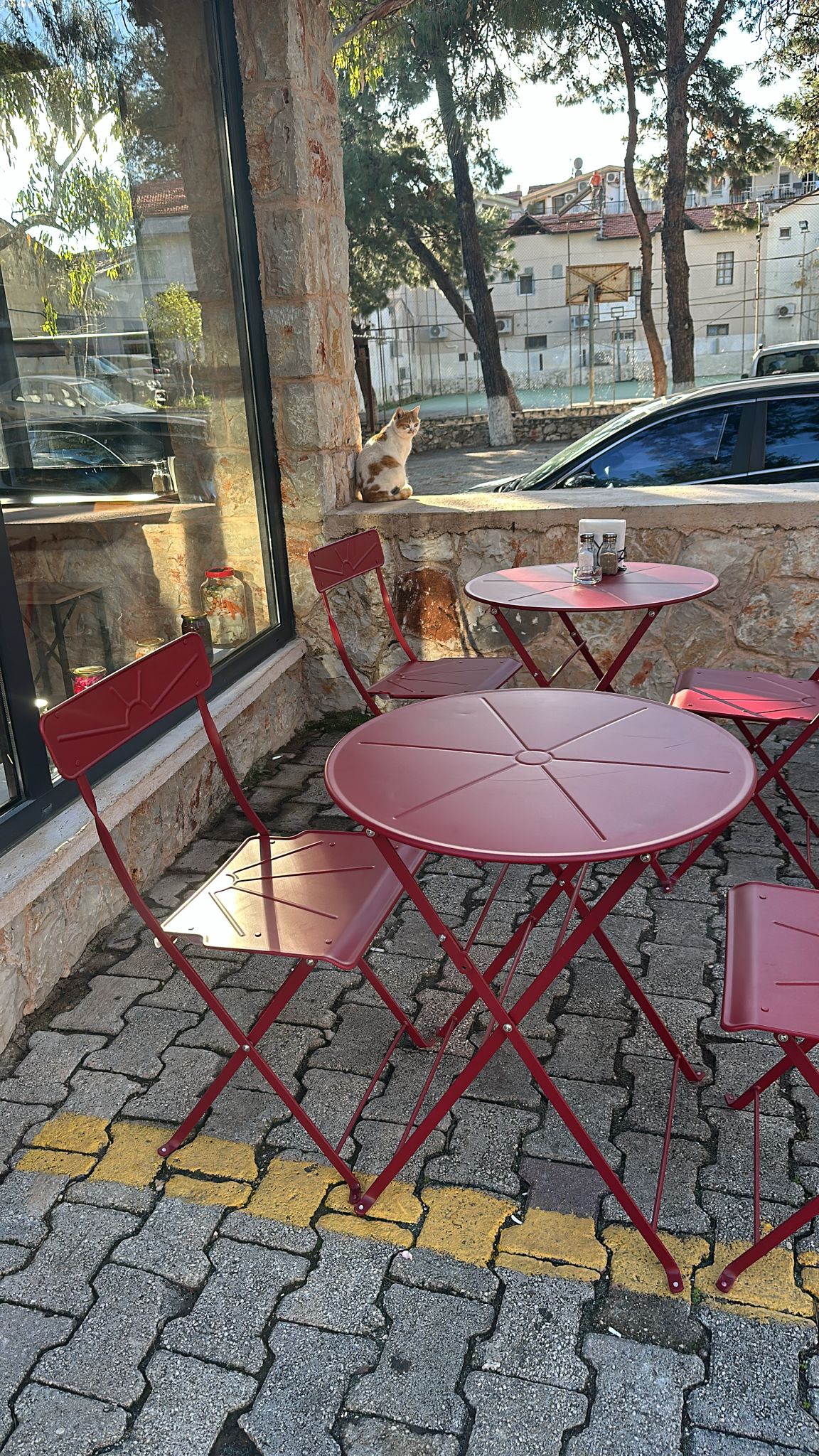 Güneş Serisi Yuvarlak Set Kırmızı